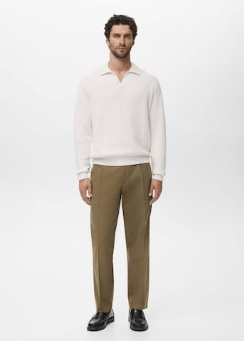 MANGO MAN Pullover 'Rioja' in Weiß