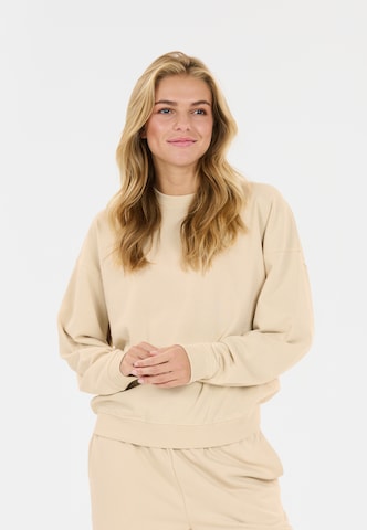 Athlecia Sweatshirt 'Crecy' in Beige: front