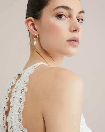 Tuta jumpsuit di WE Fashion in bianco