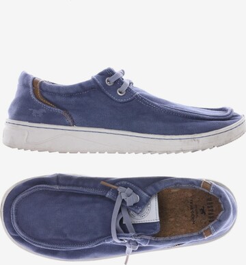 MUSTANG Flats & Loafers in 41 in Blue: front