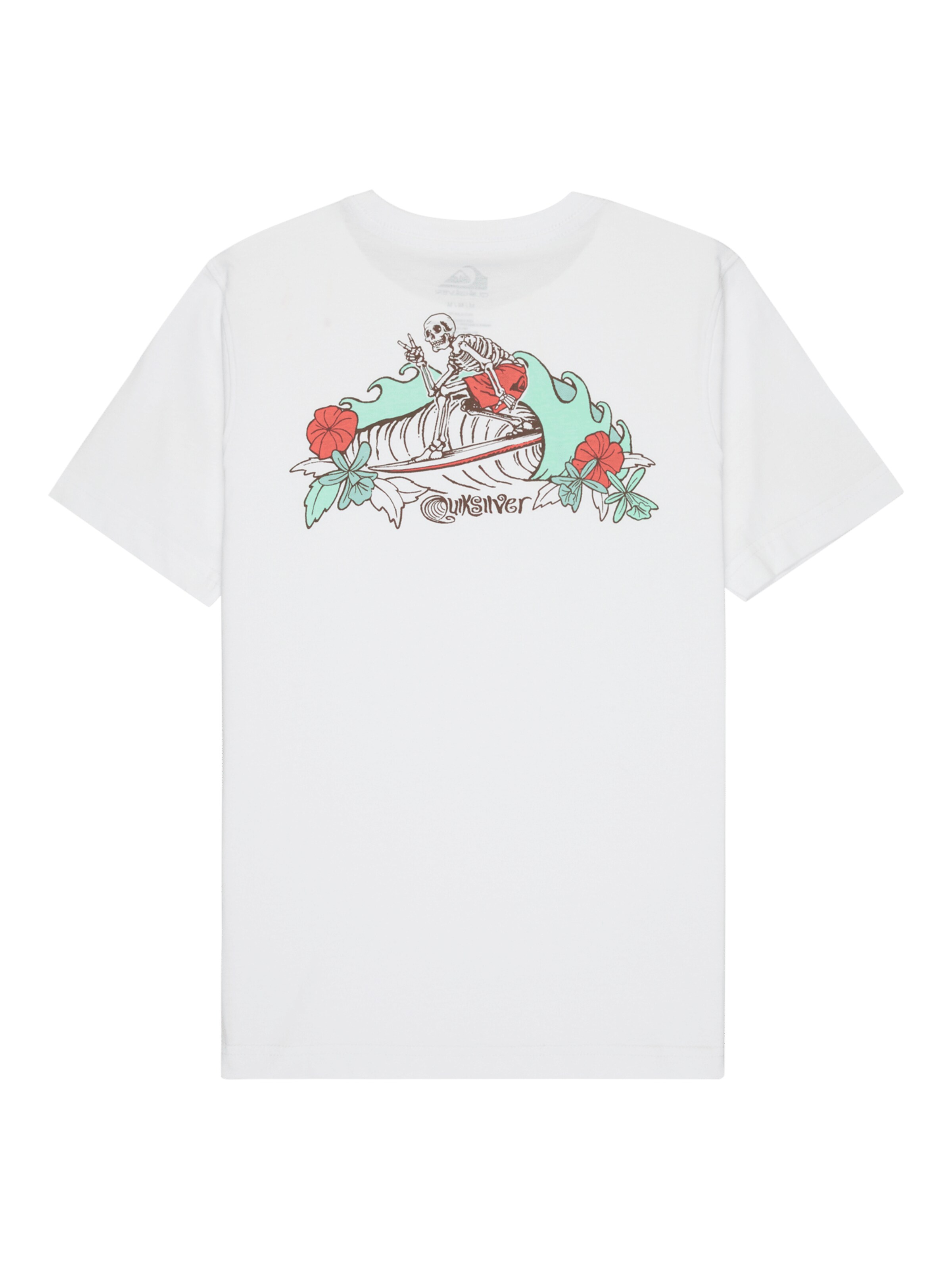 QUIKSILVER Shirt 'Skeleton Ride' in White