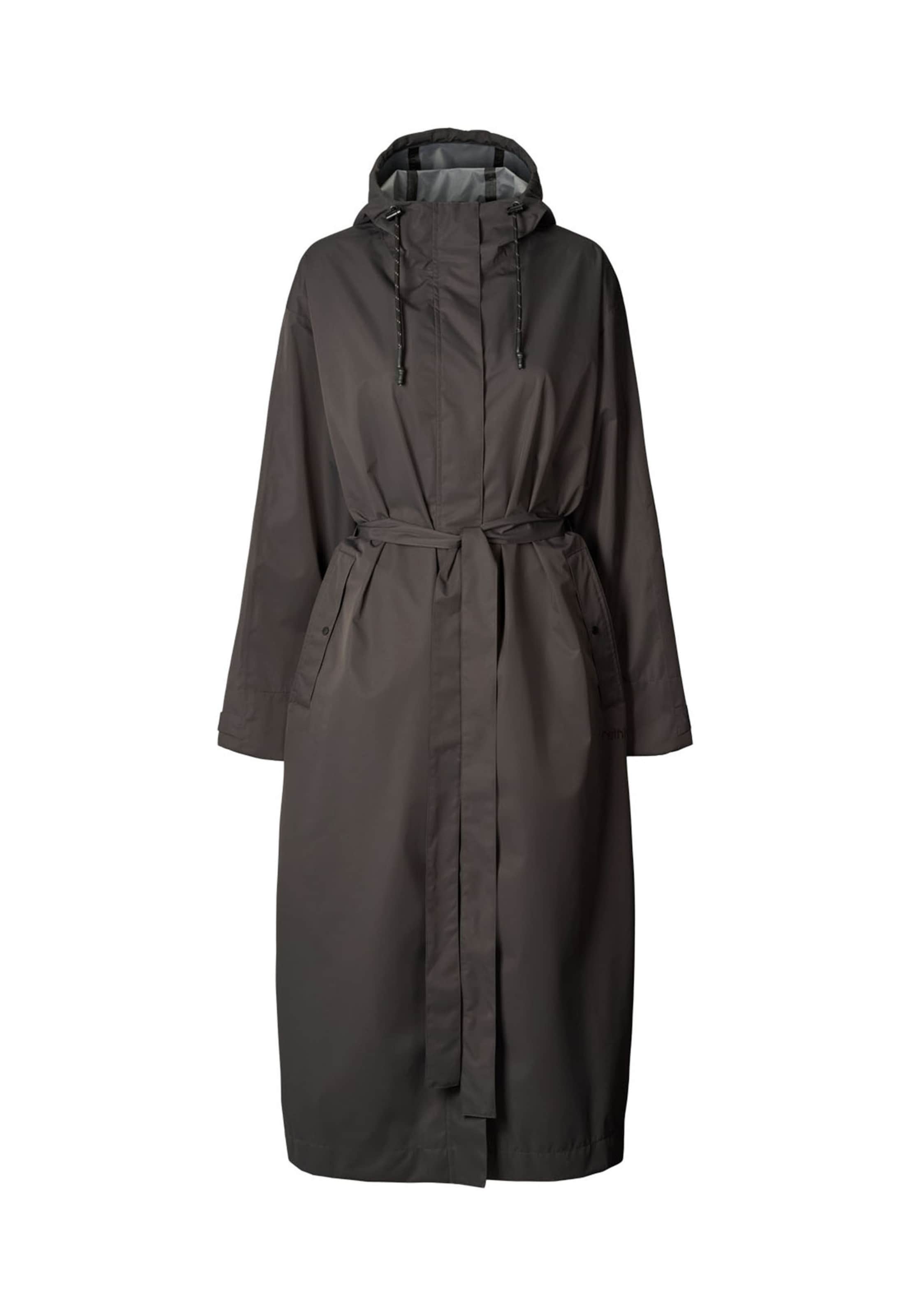 rethinkit studios Mantel in Schwarz: Vorderseite