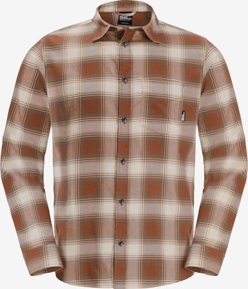 JACK WOLFSKIN Regular fit Button Up Shirt in Red: front