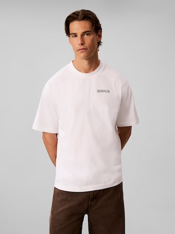 Calvin Klein Jeans Shirt in Wit: voorkant