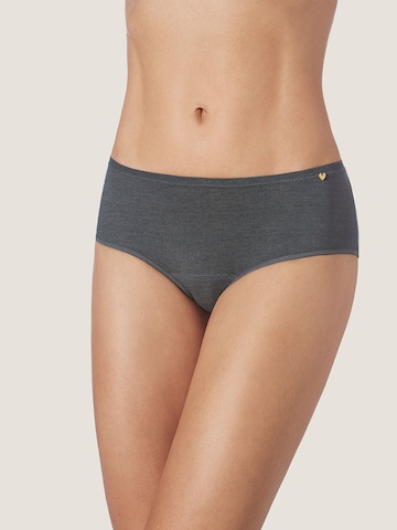 zd ZERO DEFECTS Boyshorts 'Circe soy fiber hipster panties' in Grey: front