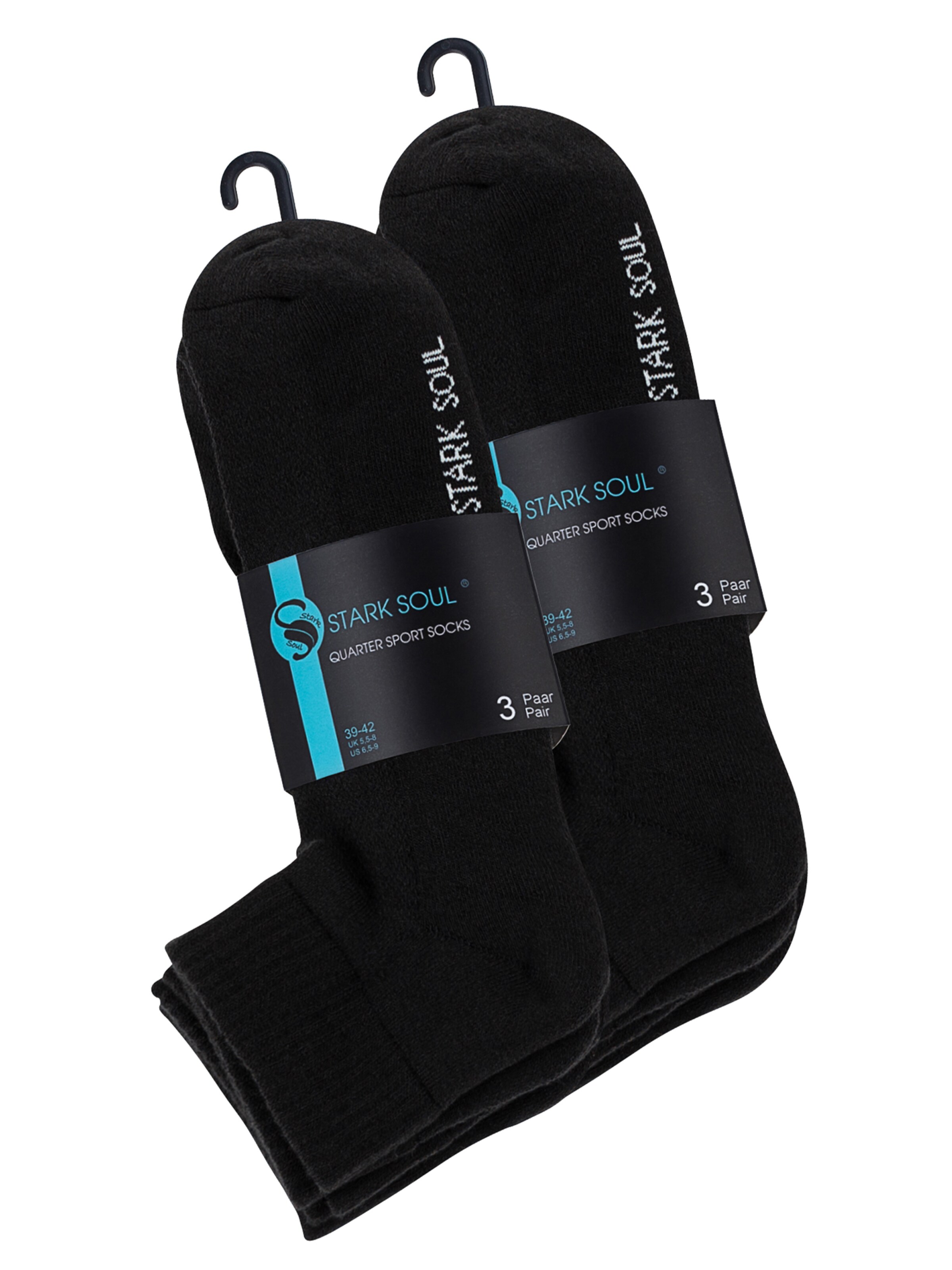 Chaussettes de sport Stark Soul en noir