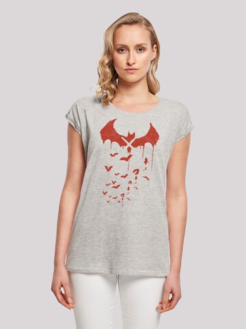 T-shirt 'DC Comics Batman Arkham Knight Bats' F4NT4STIC en gris : devant
