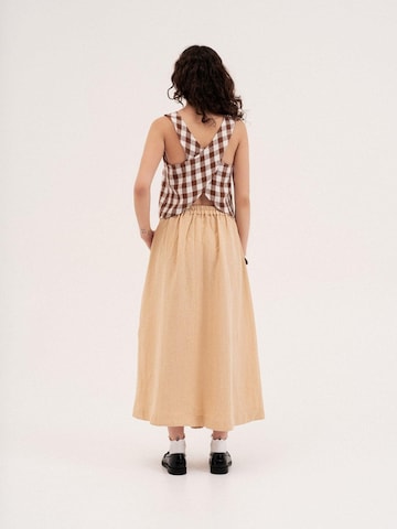 AmourLinen Top 'Ella' in Brown