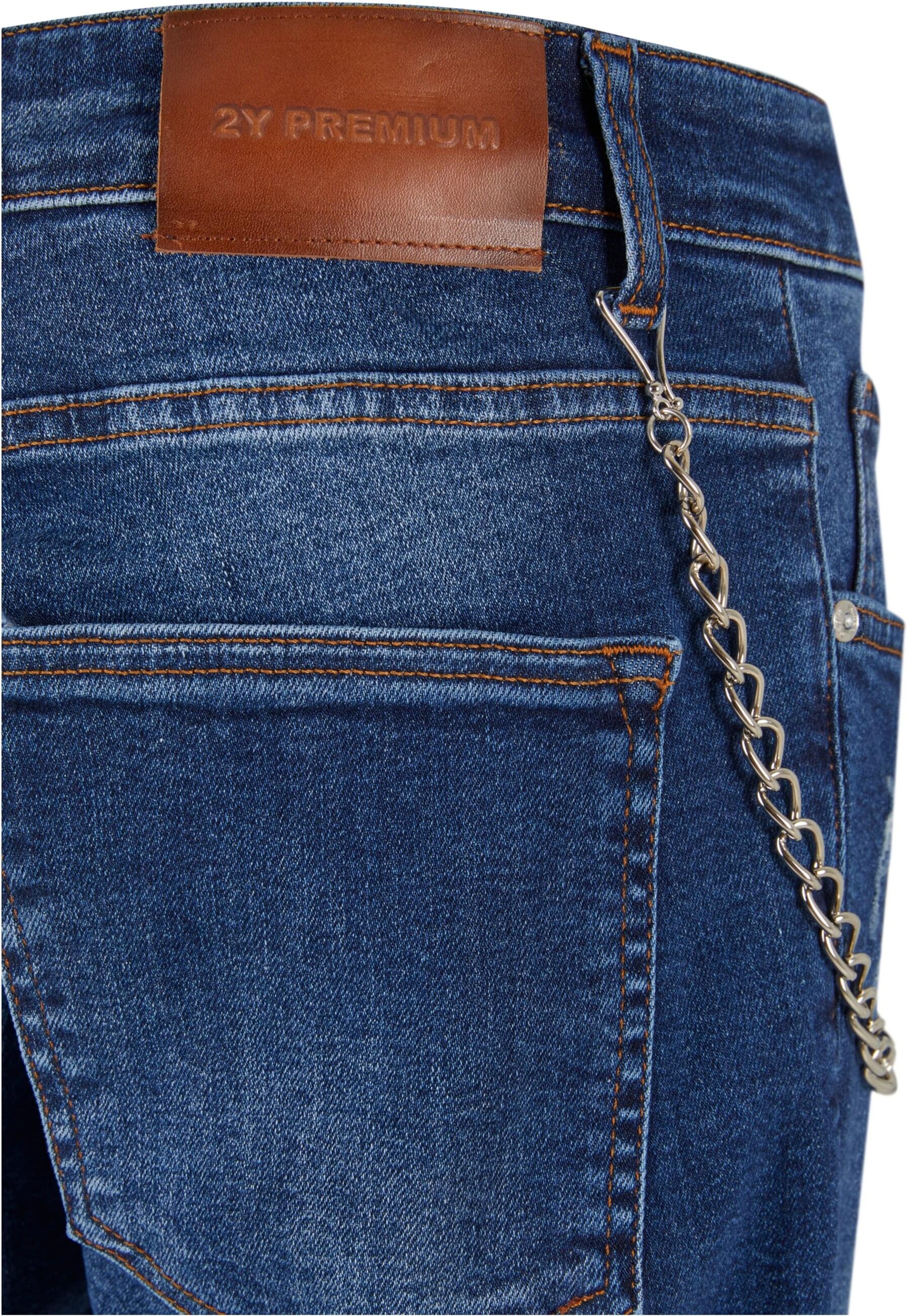 2Y Premium Regular Jeans in Blau
