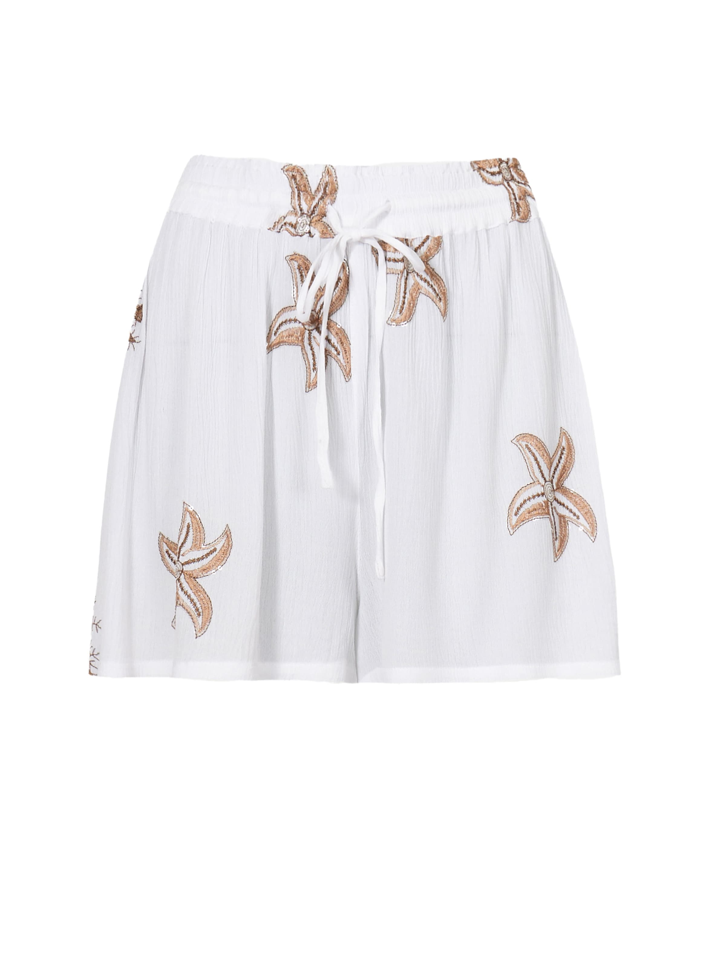 Pantaloni South Beach di colore marrone chiaro / bianco, Visualizzazione prodotti