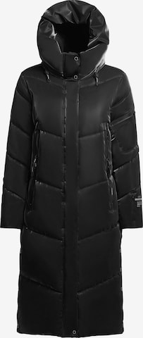 Manteau d’hiver 'PULSET' khujo en noir : devant