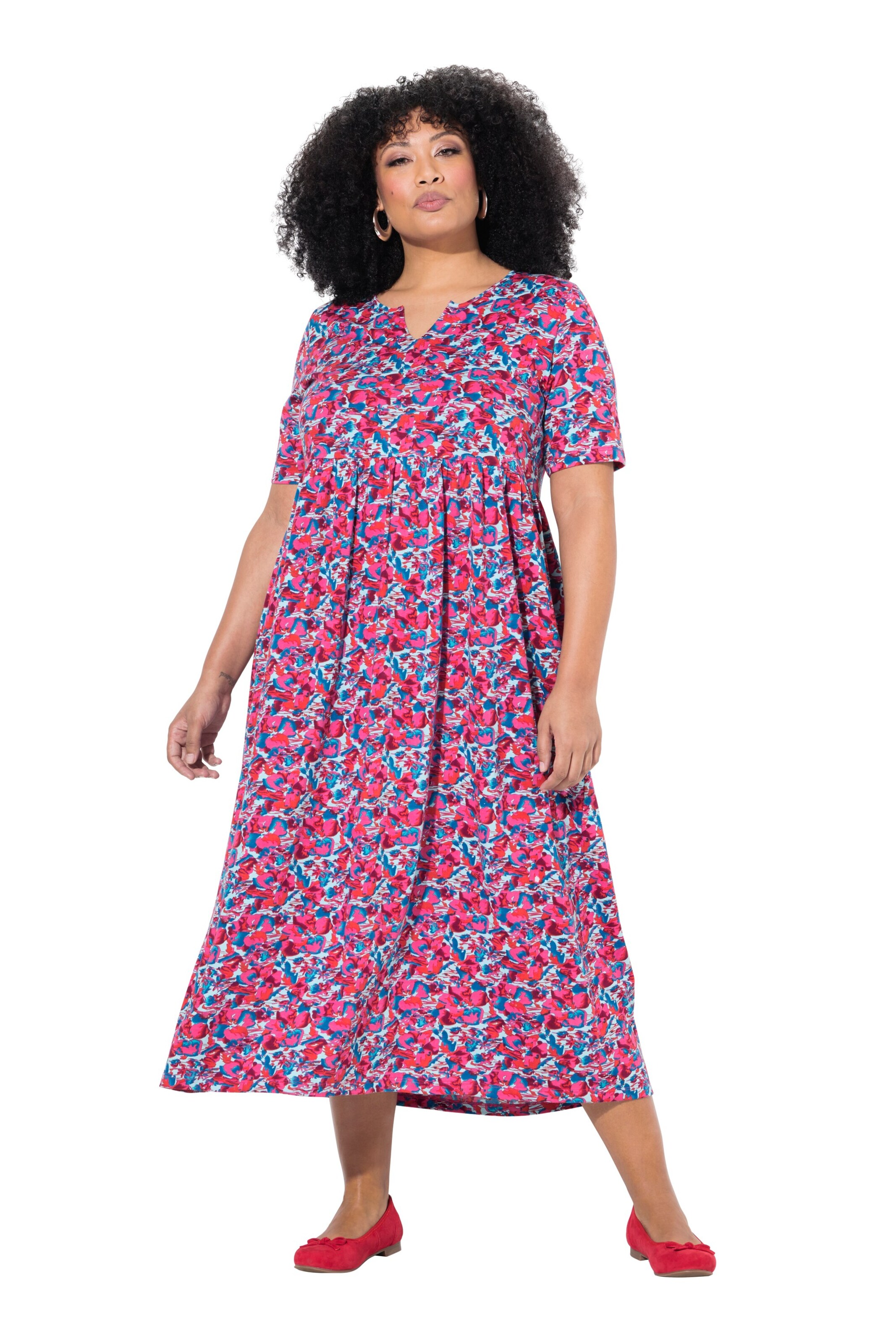 Ulla Popken Jurk in Gemengde kleuren: voorkant