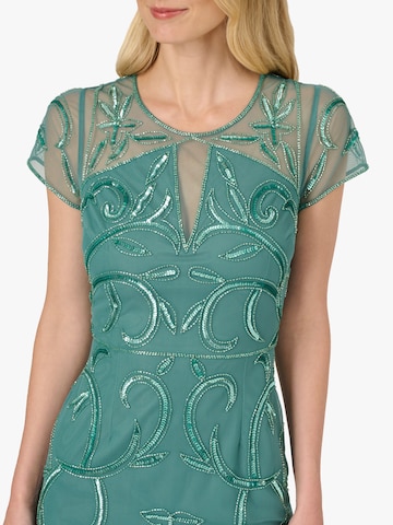 Adrianna Papell Cocktailjurk 'Bead Mesh Sheath' in Groen