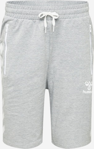 Hummel Regular Workout Pants 'Ray 2.0' in Grey: front