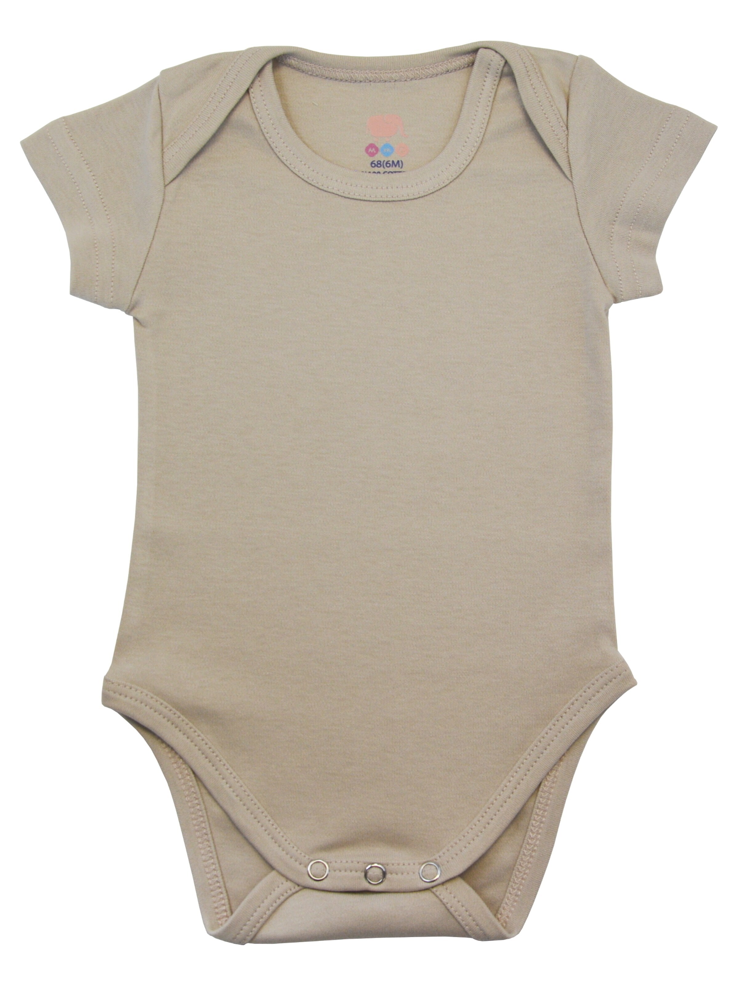 M.M.C. Romper/Bodysuit 'Body Kurzarm' in Beige