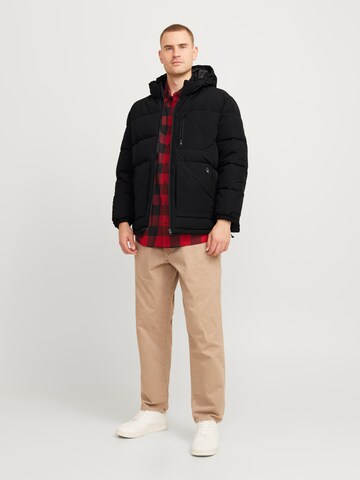 Jack & Jones Plus Winter jacket 'JJEOtto' in Black