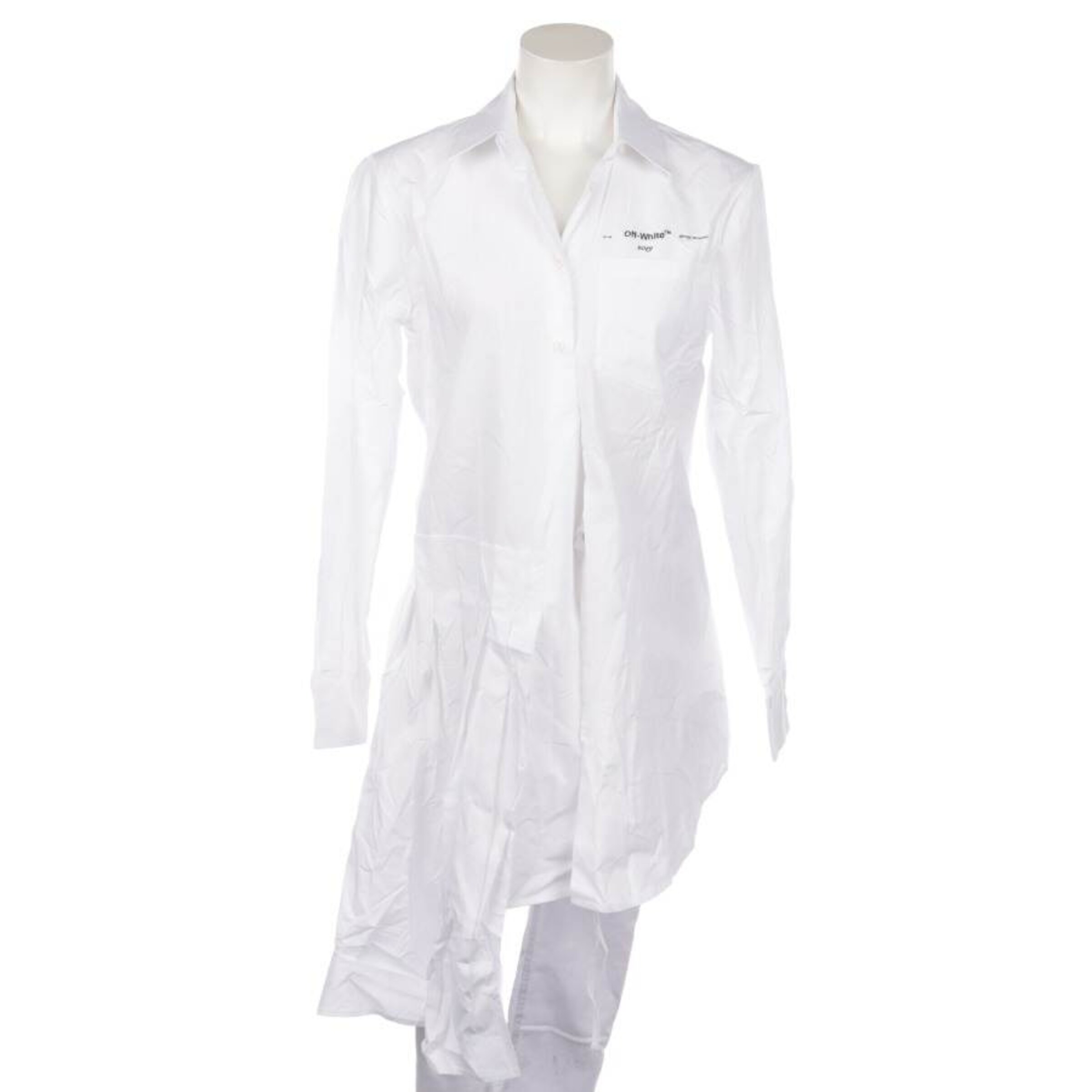 Off-White Bluse / Tunika XS in Weiß: Vorderseite