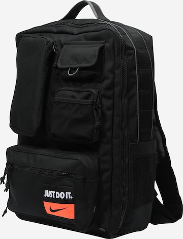 NIKE Sports backpack 'Utility Elite' in Black: front