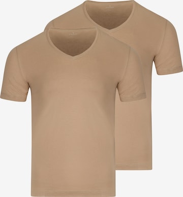Maillot de corps 'Basic' Ragman en beige : devant