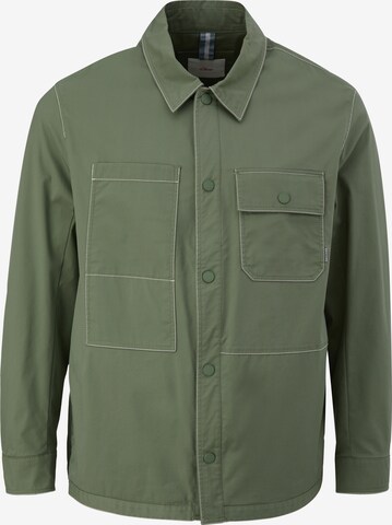 s.Oliver Men Big Sizes Between-Season Jacket in Green: front