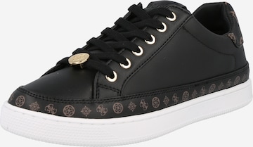 Sneaker low 'Renni' de la GUESS pe negru: față