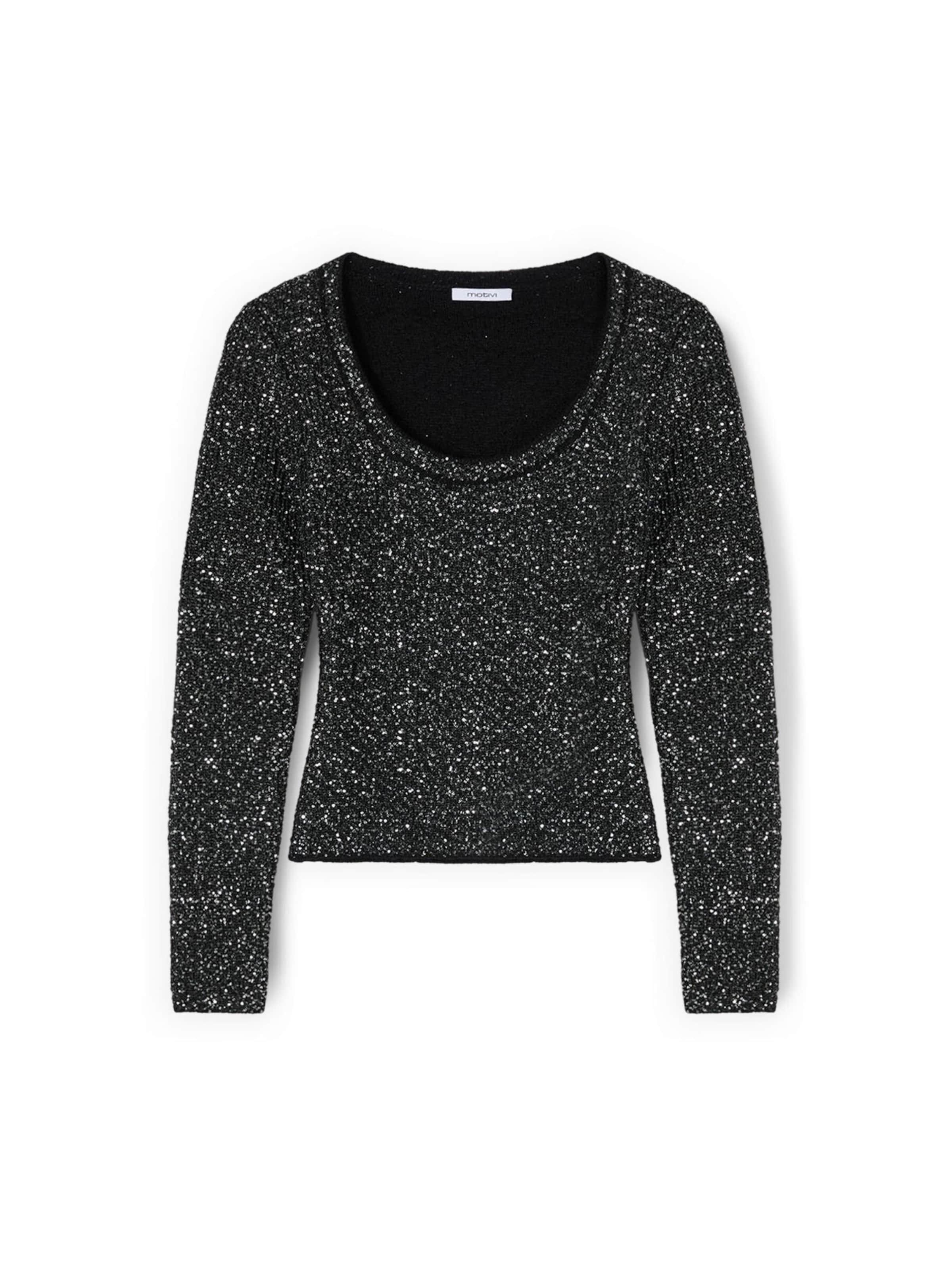 Pullover di MOTIVI in nero: frontale