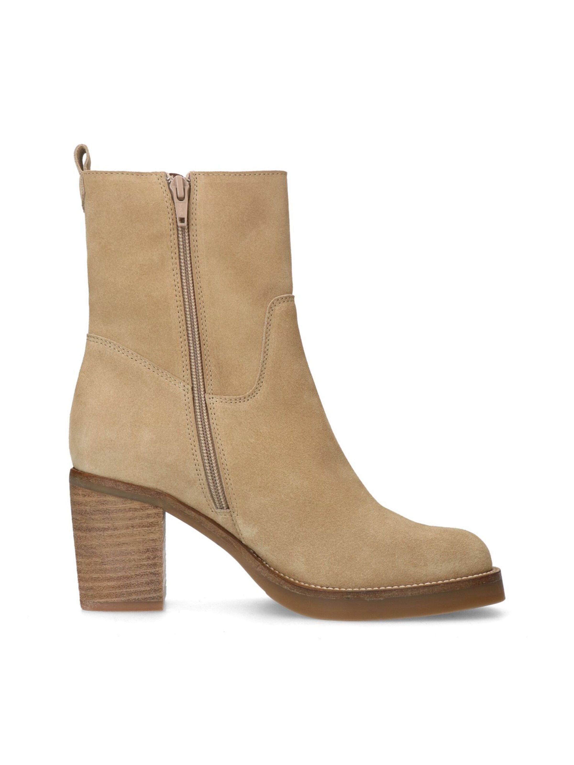 MANFIELD Stiefelette in Beige