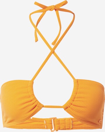 ROXY Triangle Bikini Top in Orange: front