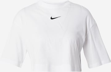 Nike Sportswear Тениска в бяло: отпред