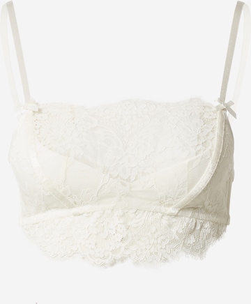 Hunkemöller Bustier Melltartó 'Chlo' - fehér: elől