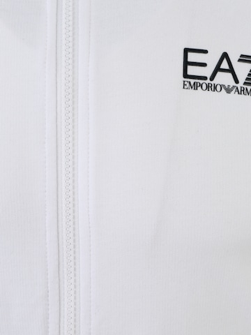 EA7 Emporio Armani - Casaco em moletão em branco