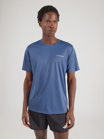 COLUMBIA Funkčné tričko 'Hike' - Modrá: predná strana