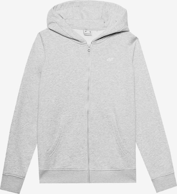 4F Sports sweat jacket in Grey: front