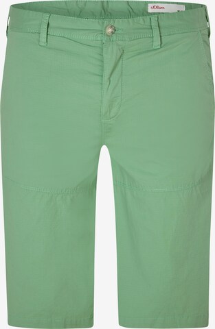 s.Oliver Regular Chino in Groen: voorkant