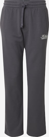 HOLLISTER Pantalon 'APAC' en gris foncé / blanc, Vue avec produit