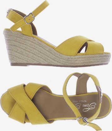 TOM TAILOR DENIM Sandals & High-Heeled Sandals in 36 in Yellow: front