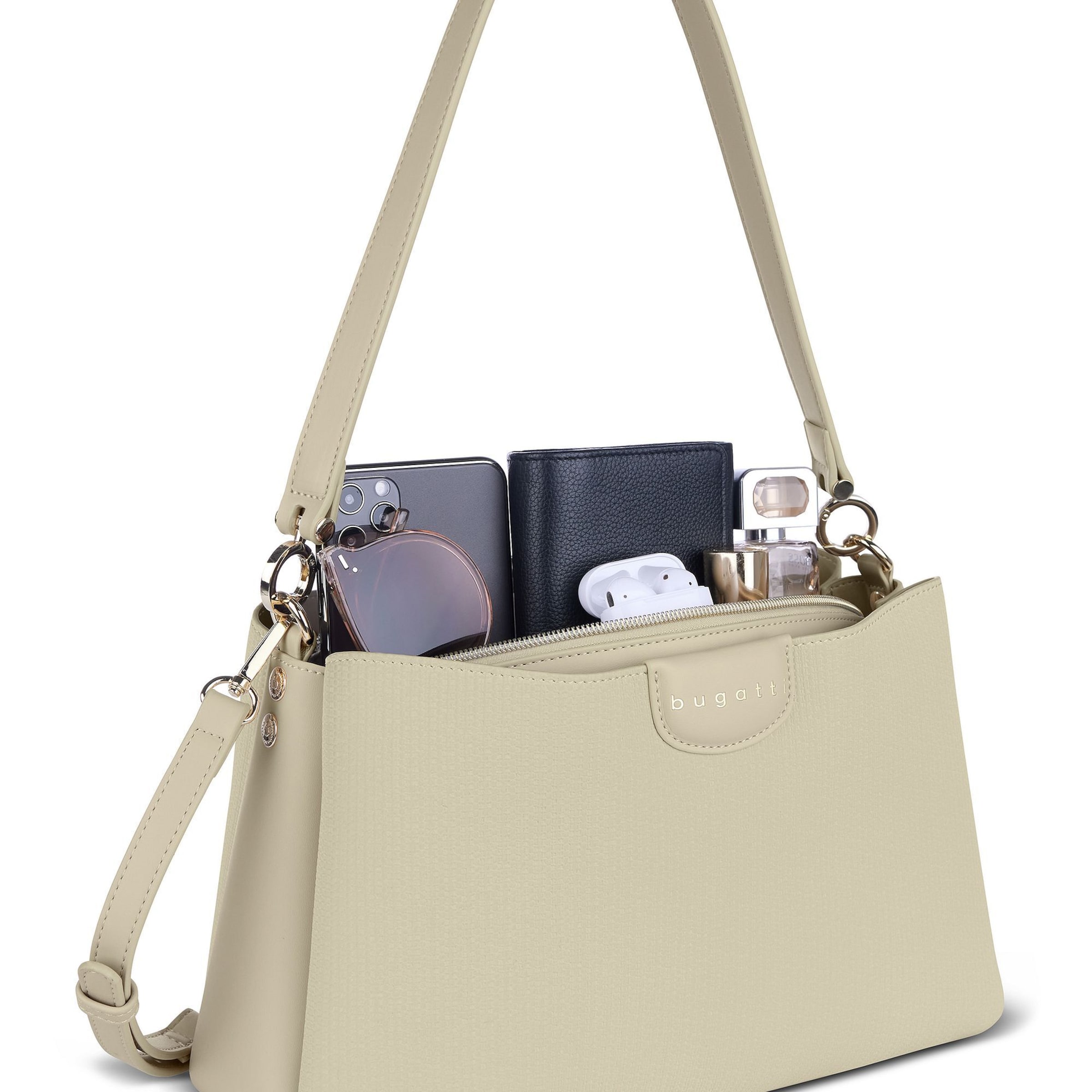 Sac bandoulière 'Leah' bugatti en beige