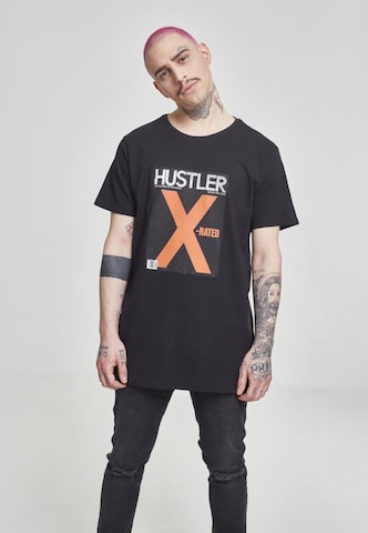 Mister Tee Shirt 'Hustler X-Rated' in Zwart