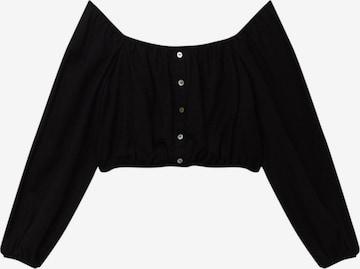 Camicia da donna di Pull&Bear in nero: frontale