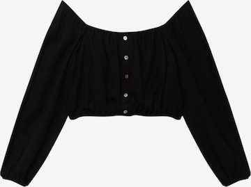 Pull&Bear Bluse in Schwarz: predná strana