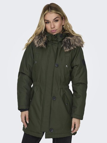 ONLY - Parka de inverno 'Iris' em verde