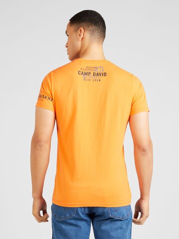 CAMP DAVID - Camiseta 'Alaska Ice Tour' en naranja