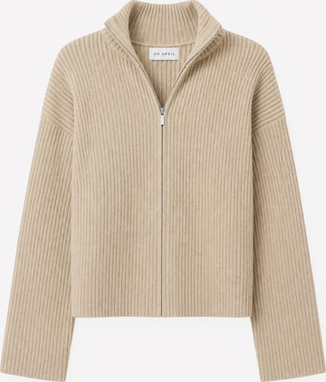 Cardigan 'Eleni' OH APRIL en beige : devant
