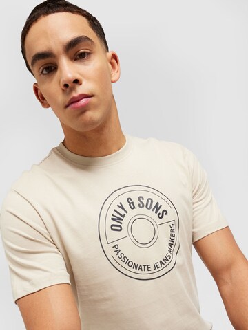 Only & Sons T-shirt 'LAMER' i grå