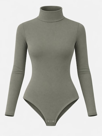 LEAFLETIC Bodysuit 'Leafletic Women’s Long Sleeve Bodysuit' in Green: front