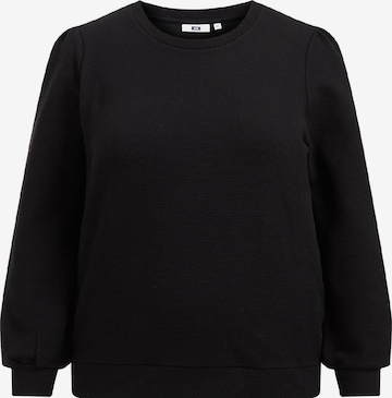 WE Fashion Sweatshirt in Zwart: voorkant