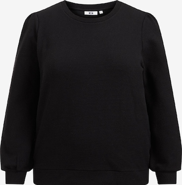 WE Fashion Sweatshirt in Black: front