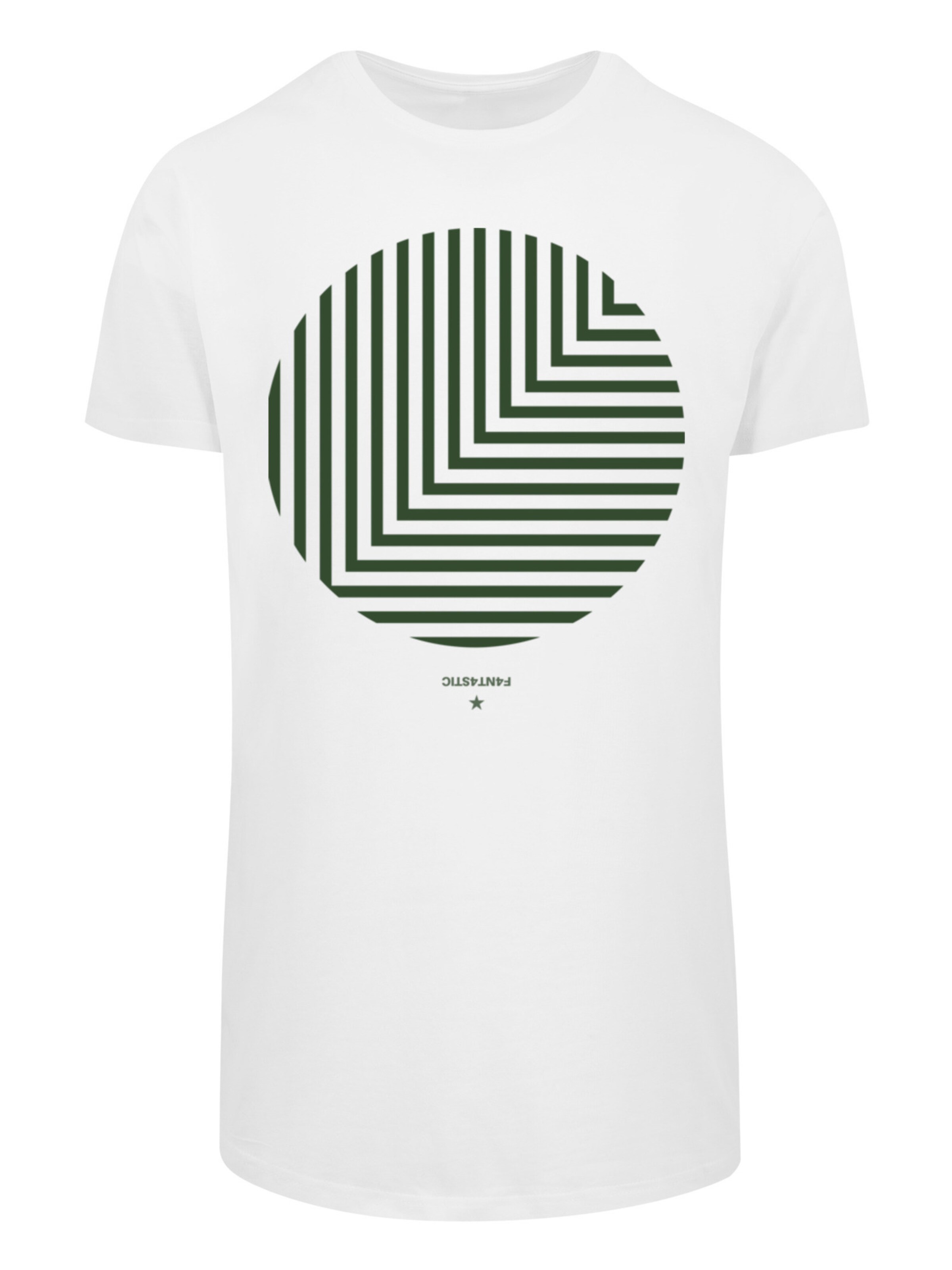 F4NT4STIC Shirt 'Geometrics' in Weiß: Vorderseite
