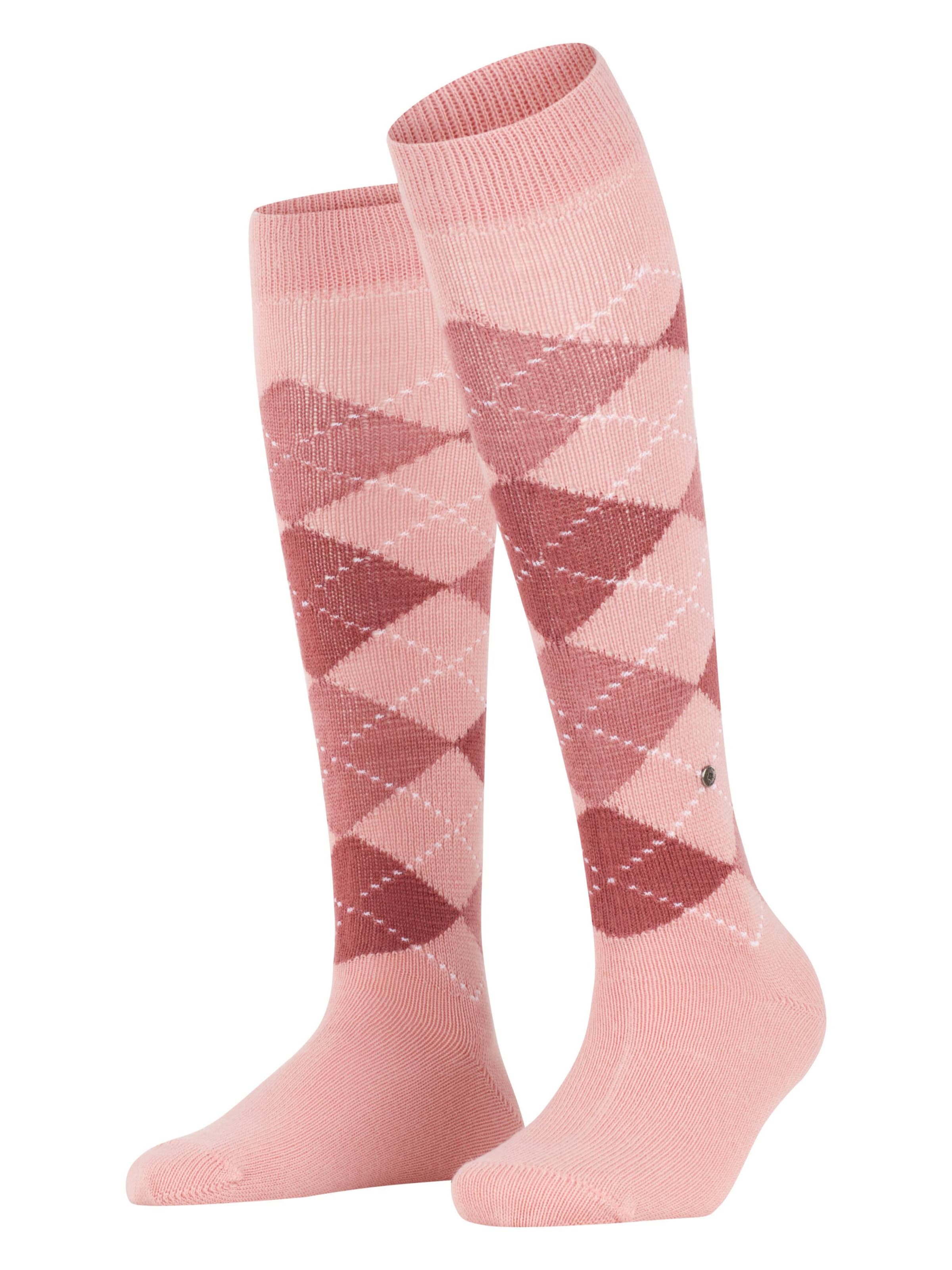 BURLINGTON Overknee Strümpfe 'Whitby'‌‌‌ in Pink: Vorderseite