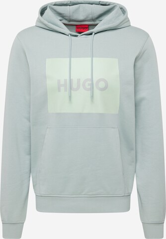 HUGO Sweatshirt 'Duratschi' in Groen: voorkant